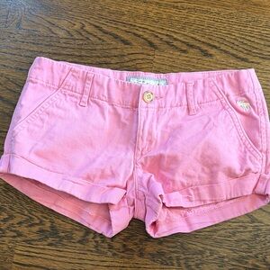 Abercrombie & Fitch Pink Jean Shorts